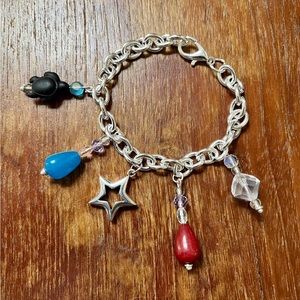 Alchemy of Souls Sterling Silver Charm Bracelet OOAK